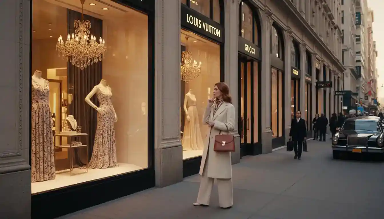 Luxury shopping on Fifth Avenue